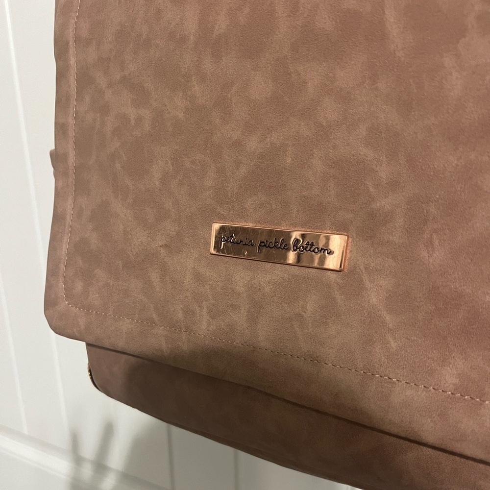 Petunia Pickle Bottom Boxy Backpack in Dusty Rose Matte leatherette - Picture 2 of 16